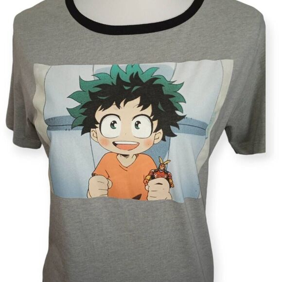 MY HERO ACADEMIA BABY DEKU GRAY T-SHIRT SZ.M EUC - Picture 2 of 5